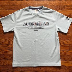Le Coq Sportif French Au Grand Air Embroidered Size 85 (S) Light Blue T-Shirt